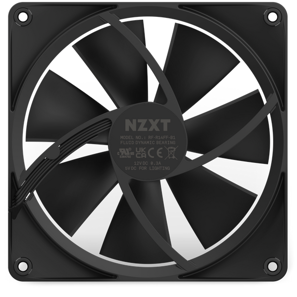 Wentylator NZXT F140 PWM 140mm (RF-R14SF-B1/RF-R14FF-B1)