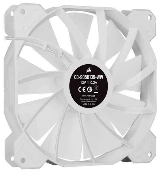 Corsair iCUE SP140 RGB Elite White (2x140mm) + Kontroler (HUB) Lighting Node CORE (CO-9050139-WW)