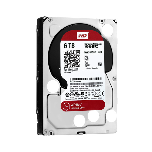 Dysk twardy Western Digital Red WD60EFRX 6TB SATA III 3,5" (WD60EFRX)USZKODZONY