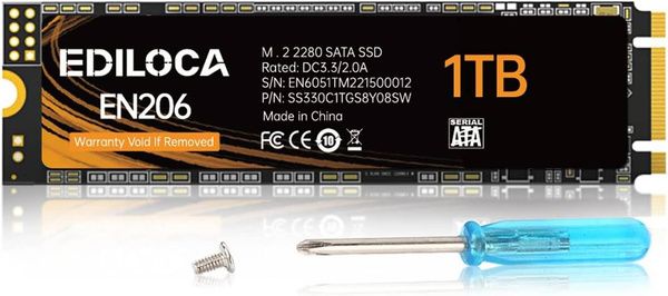Dysk SSD Ediloca EN206 1TB M.2 SSD SATA III (6Gb/s) 550MB/s