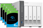 Serwer NAS Qnap TS-433 16TB (4x4TB) Seagate SkyHawk / 4GB RAM