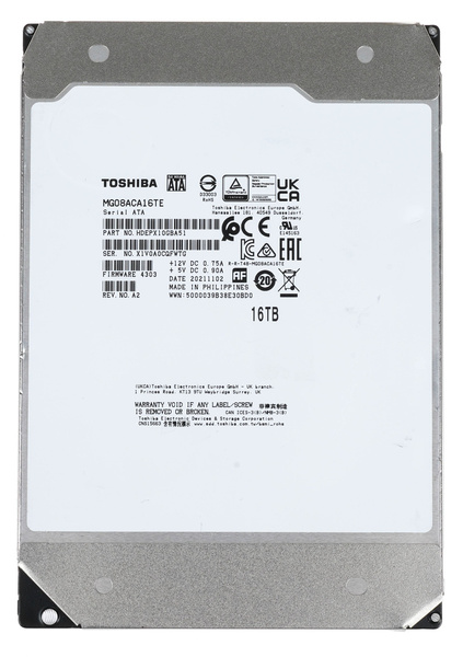 Dysk HDD Toshiba Enterprise MG08ACA16TE 16TB (USZKODZONY)