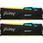 Pamięć RAM Kingston Fury Beast DDR5 RGB 16GB 4800MHz CL38 (KF548C38BBAK2-16)