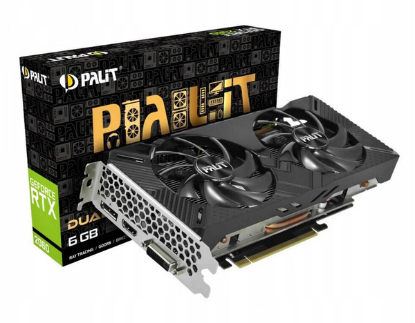 Karta graficzna Palit GeForce RTX 2060 Dual 6 GB (NE62060018J9-1160A) USZKODZONA