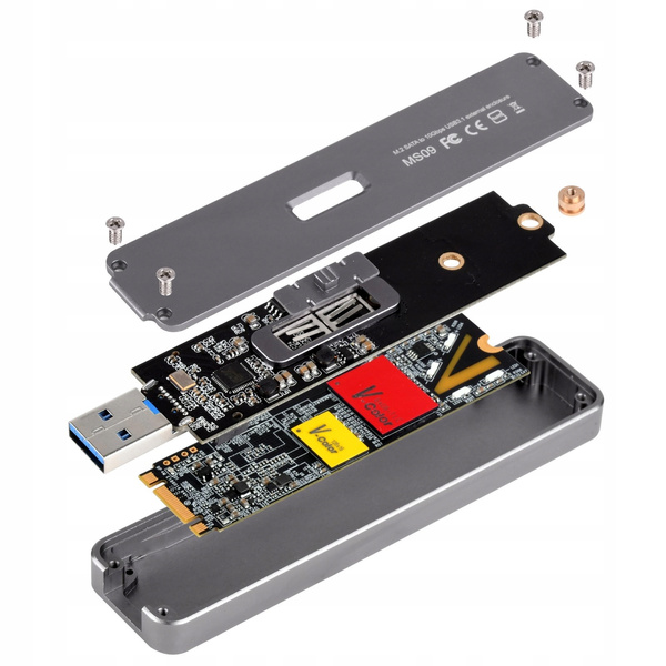 SilverStone SST-MS09C - M.2 Sata zewnętrzna (71130)