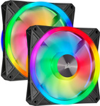ZESTAW 2 WENTYLATORÓW CORSAIR QL120 RGB BLACK