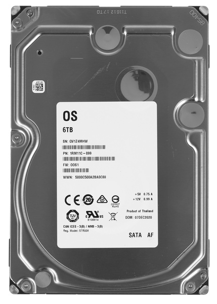 NIEBRANDOWANY DYSK HDD 6TB 1RM11C-899 (USZKODZONY)