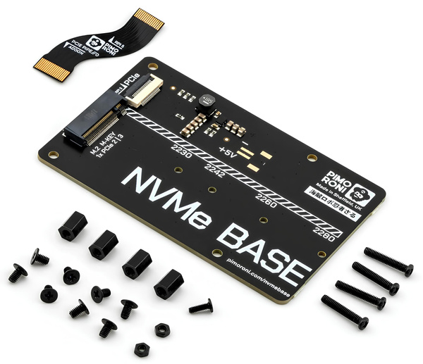 Adapter na dysk SSD M.2 NVMe do Raspberry Pi 5 Pimoroni NVMe Base