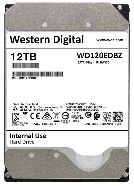 DYSK HDD WESTERN DIGITAL WD120EDBZ 12TB USZKODZONY