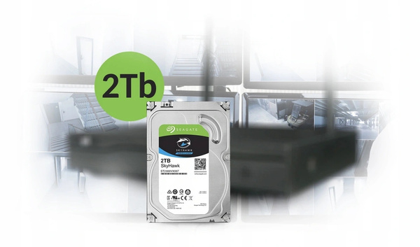 Dysk twardy HDD Seagate SkyHawk 2TB 3,5" SATA USZKODZONY (ST2000VX017)