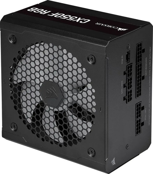 Zasilacz Corsair CX550F RGB 550 W 80 PLUS Bronze (W)(B)(U) (CP-9020216-EU)