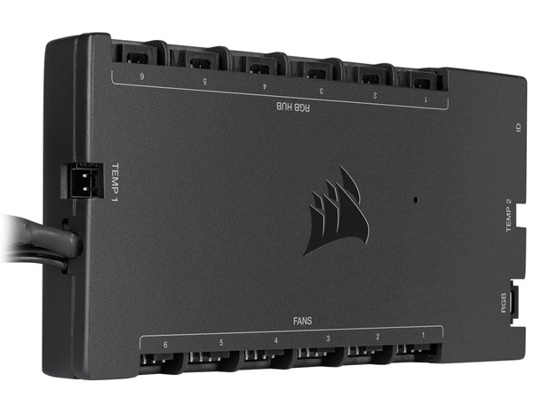 Zestaw 3 wentylatorów 120mm Corsair AF120 RGB Elite z kontrolerem Core XT (CO-9050153-WW/CL-9011112-WW)