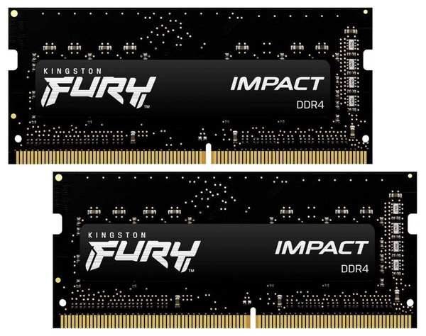 PAMIĘĆ RAM KINGSTON FURY IMPACT 16GB (2x8) SO-DIMM DDR4 3200  KF432S20IBK2/16