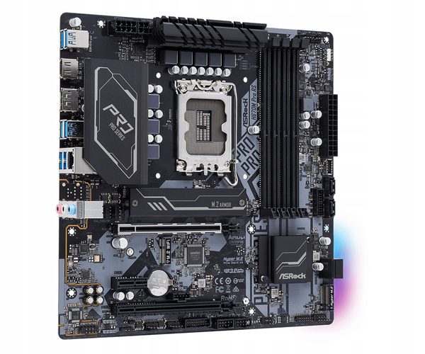 Płyta główna Micro ATX ASRock H670M Pro RS (W)(B)(U) (90-MXBHK0-A0UAYZ)