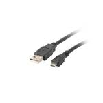 Lanberg Kabel USB 2.0 micro AM-MBM5P 1M czarny