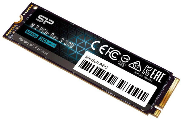 Dysk SSD Silicon Power P34A60 2TB PCIE M.2 NVMe 2200/1600 MB/s (SP002TBP34A60M28)