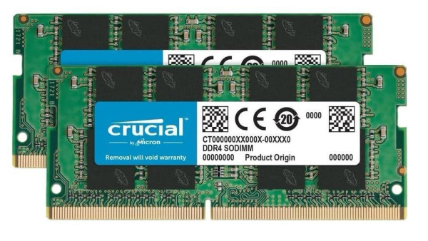 Pamięć RAM Crucial DDR4 64GB 2666MHz CL19 SO-DIMM (CT2K32G4S266M)