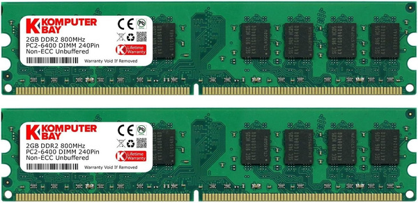 Pamięć RAM DIMM DDR2 Komputerbay 4GB 667MHz CL5 PC2-5300 (U)
