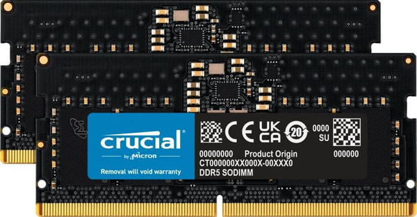 Pamięć RAM Crucial SODIMM DDR5 32GB 4800MHz CL40 (CT2K16G48C40S5)