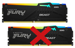 PAMIĘĆ RAM KINGSTON FURY BEAST RGB 16GB (1x16GB) DDR5 5200MHz CL40 Niekompletne