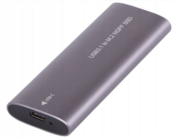OBUDOWA ADAPTER DYSKU KIESZEŃ M.2 SATA NGFF USB 3.1 USB TYP-C