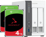 Serwer NAS Qnap TS-216G 8TB (2x4TB) Seagate IronWolf / 4GB RAM