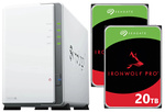 Serwer NAS Synology Diskstation DS223j 40TB (2x20TB) Seagate IronWolf PRO