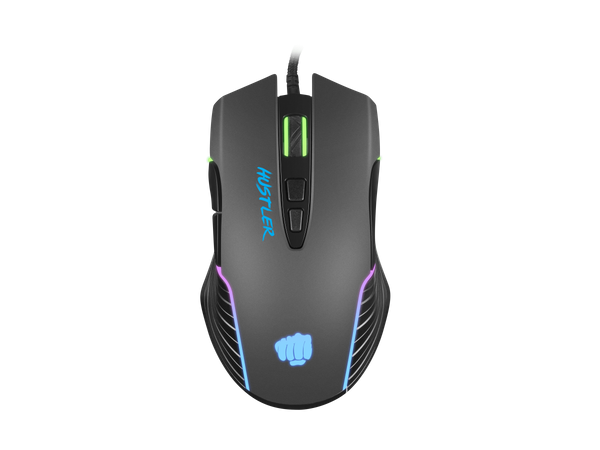 MYSZ DLA GRACZY FURY HUSTLER 6400DPI PODŚWIETLENIE RGB OPROGRAMOWANIE GAMINGOWA