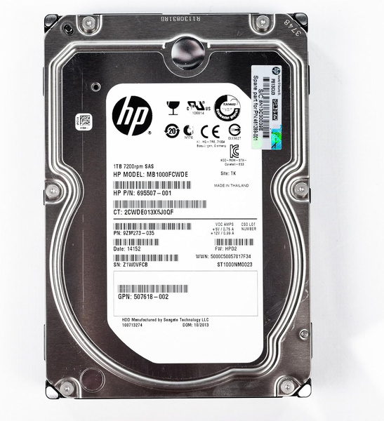 Dysk serwerowy SAS HDD HP 1TB 7,2K MB1000FCWDE (U)