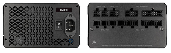 Zasilacz ATX Corsair RM850 (Wersja 2021) 80 Plus GOLD 850W (CP-9020235-EU) (U)