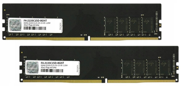 Pamięć RAM G.SKILL Value 8GB (2x4GB) DDR4 2133MHz CL15 (F4-2133C15D-8GNT) (U)