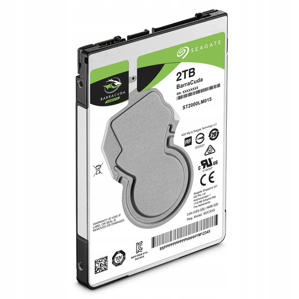 Dysk twardy Seagate Barracuda ST2000LM015 2TB SATA III 2,5" (ST2000LM015)USZKODZONY