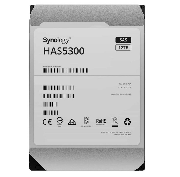 Dysk serwerowy SAS HDD Synology HAS5300-12T 12TB (Używany)
