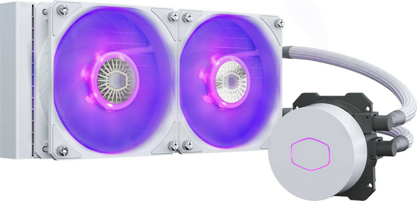 Chłodzenie wodne Cooler Master MasterLiquid ML240L RGB V2 White Edition (MLW-D24M-A18PC-RW)