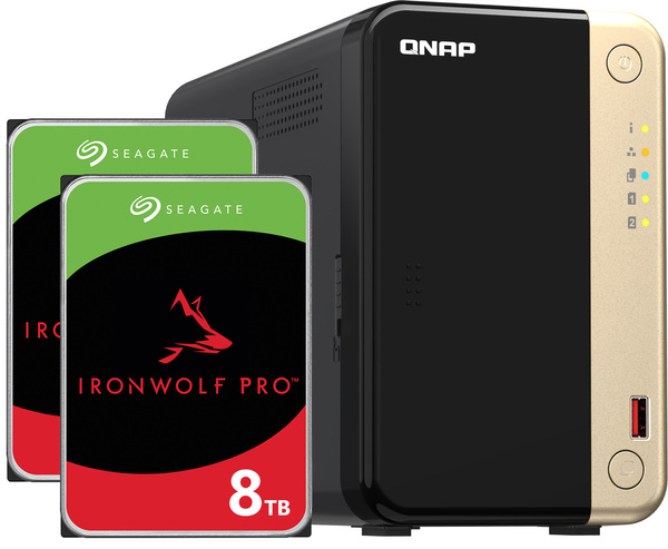 Serwer NAS Qnap TS-264 16TB (2x8TB) Seagate IronWolf PRO / 16GB RAM