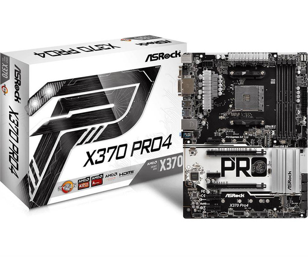 Płyta główna ATX ASRock X370 Pro4 (X370 PRO4) USZKODZONA