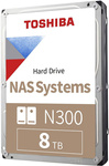 Dysk HDD Toshiba NAS N300 8TB (HDWG480UZSVA) (U)(W)