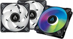 Zestaw wentylatorów Arctic P12 PWM PST A-RGB 120mm 3szt. Czarny (ACFAN00232A) (W)