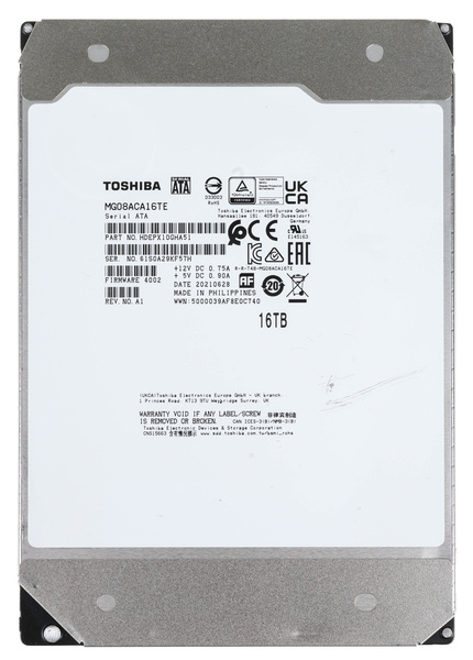 Dysk HDD Toshiba Enterprise MG08ACA16TE 16TB (USZKODZONY)
