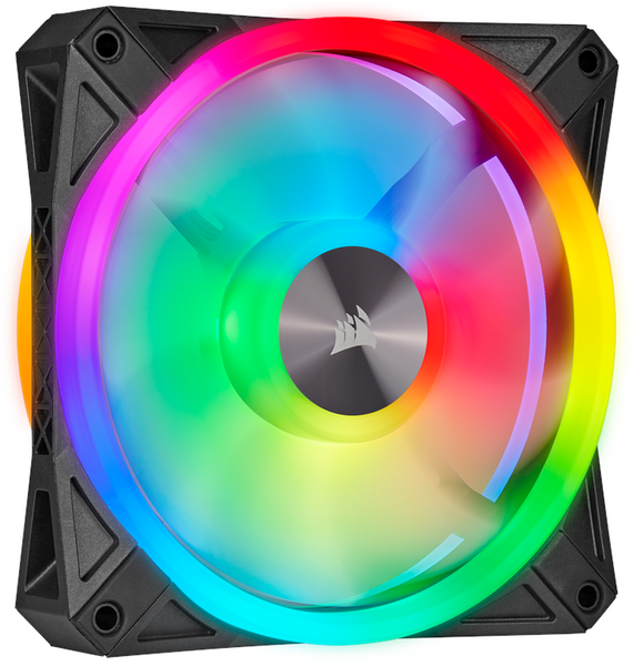 ZESTAW 2 WENTYLATORÓW CORSAIR QL120 RGB BLACK