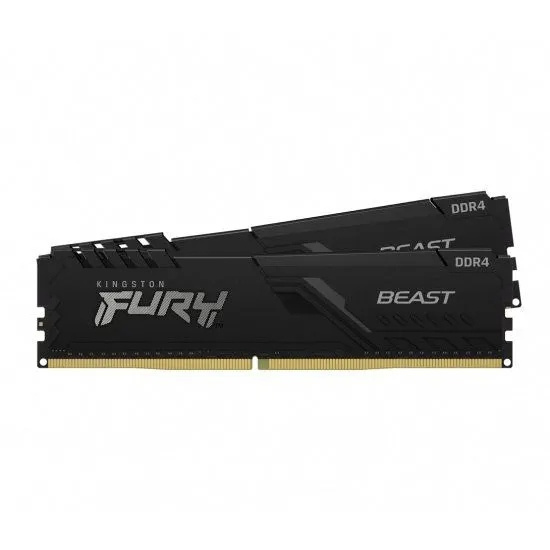 Pamięć RAM 16GB KINGSTON Fury Beast 3200MHz DDR4 DIMM komputera PC XMP (KF432C16BBK2/16) USZKODZONE