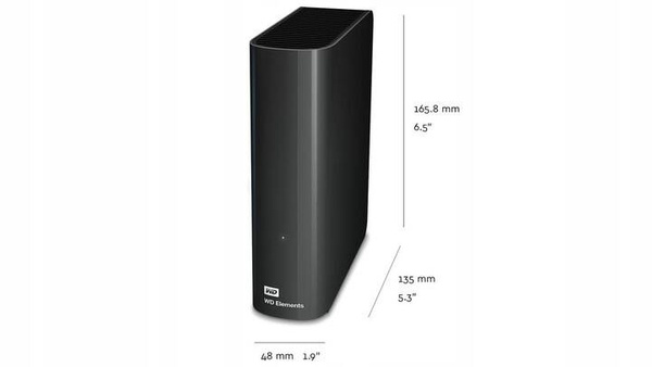 Dysk zewnętrzny HDD Western Digital WDBWLG0120HBK-EESN 12TB (WDBWLG0120HBK-EESN)USZKODZONY