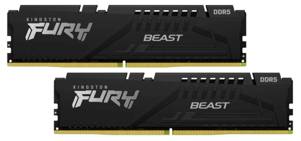 Pamięć RAM Kingston Fury Beast DDR5 64GB 6400MHz CL32 (KF564C32BBEK2-64)