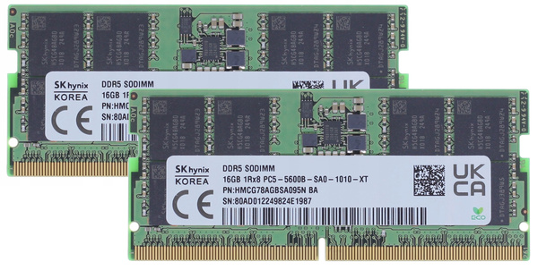 SK Hynix DDR5 16GB SODIMM 4800MHz CL40 HMCG66MEBSA095N USZKODZONY