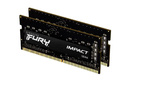 Pamięć RAM Kingston Fury Impact SODIMM DDR4 16GB 2666MHz CL15 (KF426S15IBK2/16)