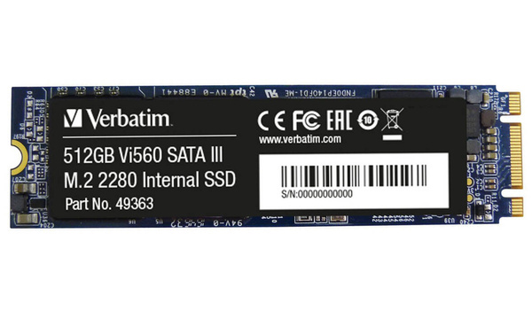 Dysk SSD M.2 SATA Verbatim Vi560 S3 512GB 560MB/s #49363 USZKODZONY