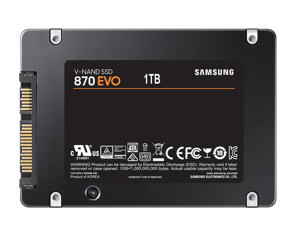 Dysk SSD Samsung 870 EVO 1TB 2,5" SATA III (MZ-77E1T0B/EU)USZKODZONY