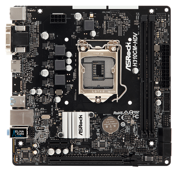 Płyta główna mATX ASRock H310CM-HDV (Socket 1151) (U)