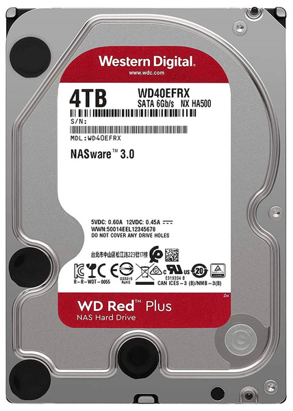 Dysk HDD Western Digital 4TB RED WD40EFRX 3.5" 5400RPM SATA III (USZKODZONY)