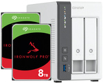 Serwer NAS Qnap TS-216G 16TB (2x8TB) Seagate IronWolf PRO / 4GB RAM